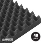50cm Square Acoustic Foam Panels (egg crate) – 40 Pack – 3
