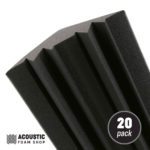 Acoustic Foam Corner Bass Trap – 20 Pack – 3